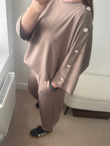 BLAKE Button Top & Trouser Set - 2 Colours