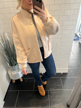 Load image into Gallery viewer, MILLIE Gold Button Shacket - Cream
