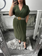 Load image into Gallery viewer, MEXX Belted Dress - Khaki
