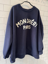 Load image into Gallery viewer, MON CHERI Sweatshirt - Navy
