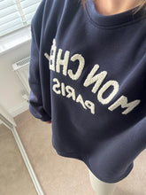 Load image into Gallery viewer, MON CHERI Sweatshirt - Navy
