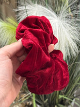 Load image into Gallery viewer, DRESSIE Scrunchie - Ruby Velvet
