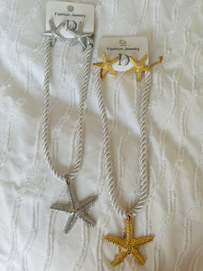 STARFISH Chunky Necklace &  Earring Set (2 Colours)