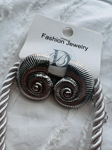SHELL Chunky Necklace &  Earring Set (2 Colours)