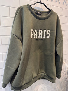 PARIS Sweatshirt - Khaki