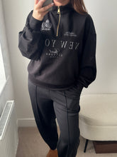 Load image into Gallery viewer, NEWYORK 1/2 Zip Sweater - Black
