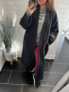 OLIVIA Overcoat - Black