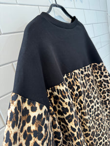 SAINT Leopard Sweatshirt - Black