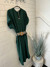 Load image into Gallery viewer, MEXX Belted Dress - Forest Green
