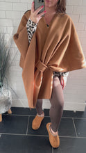 Load and play video in Gallery viewer, KAMILLA Knot Shawl - Camel
