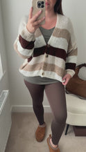 Load and play video in Gallery viewer, CARLA Chunky Stripe Cardi
