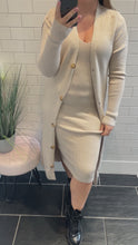 Load and play video in Gallery viewer, ELLE Midi Knit 2 Piece - Cream
